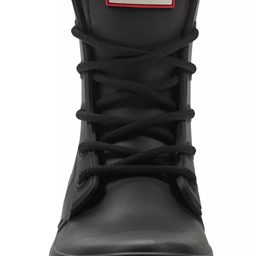 Hunter Black Insulated Lace-Up Boots - Picture 3 of 7